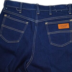 Deecee Jeans Women 34W 38L Actual 31W Blue  Dark High Waist Denim Pants‎